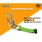Tie 4 Safe 1 Pack Heavy Duty 4" x 30' Ratchet Tie Down Strap Flat Hook for Farm Trailer Truck Green RT21R-1530-M12N-GR-1 - alternate 2